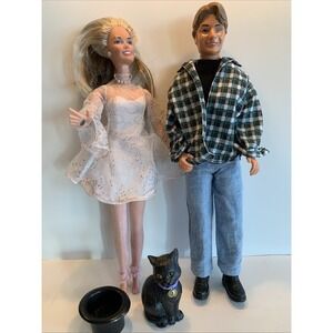 1997 Sabrina The Teenage Witch And Winking Harvey With Salem And Hat